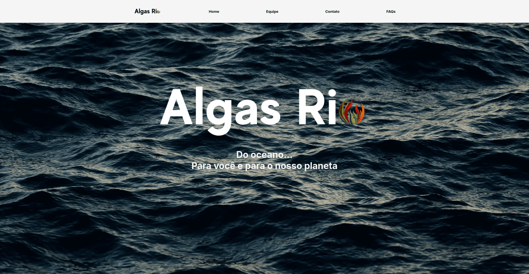 Algas Rio Website Preview
